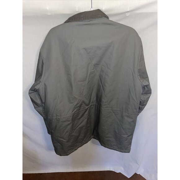 Fieldmaster Men’s Farm Jacket Size Large Gray Insulated Work Full Zip Snaps - Picture 9 of 12